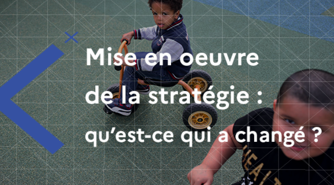 Mise en oeuvre de la stratégie : qu'est-ce qui a changé ?