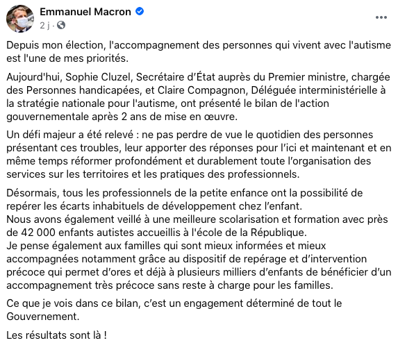 Le message du président sur les résultats des deux premières années de la stratégie nationale Le message du président sur les résultats des deux premières années de la stratégie nationale