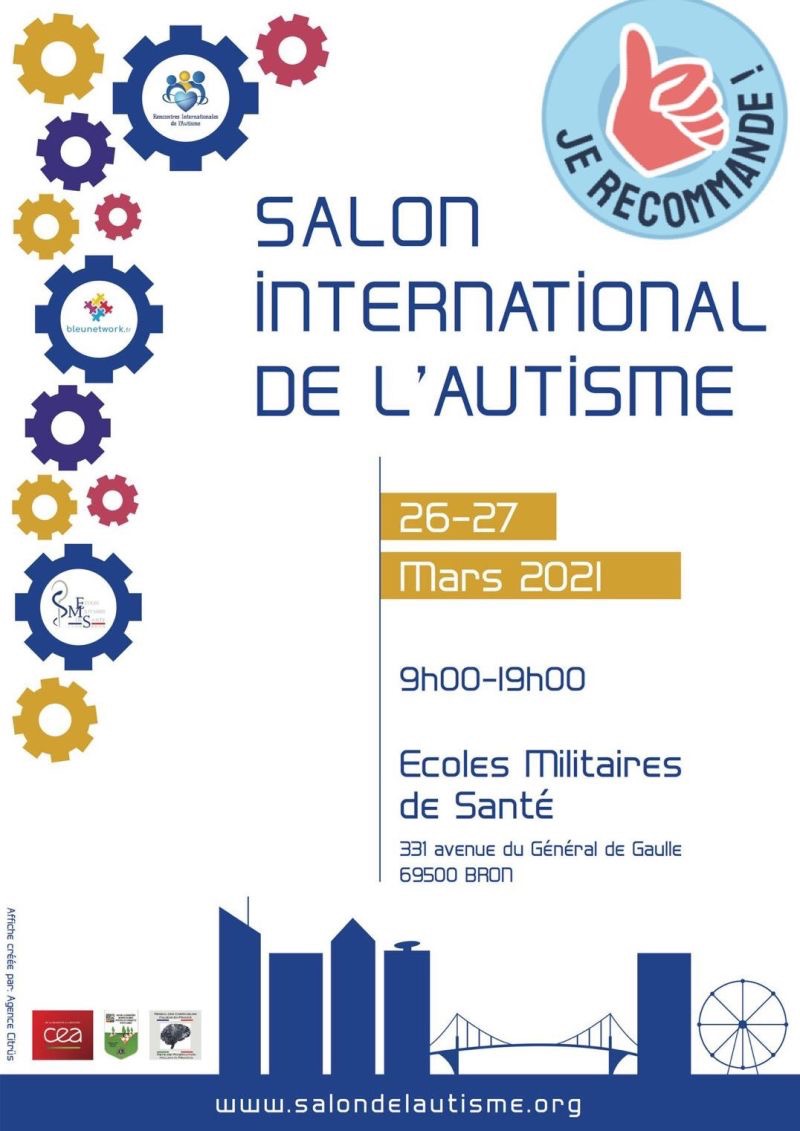 Affiche du salon international de l'autisme 2021