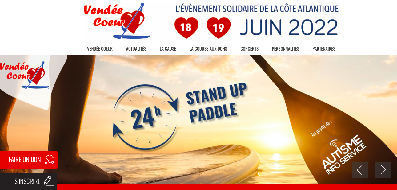 Home Page du Site Vendée Coeur