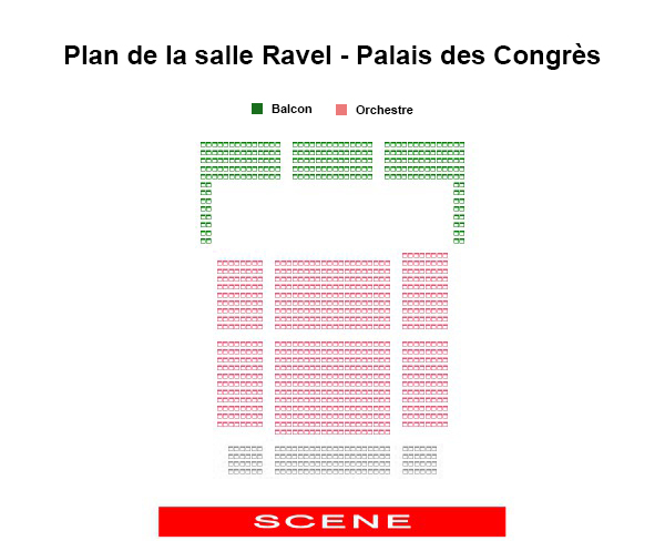 Plan de la salle Ravel
