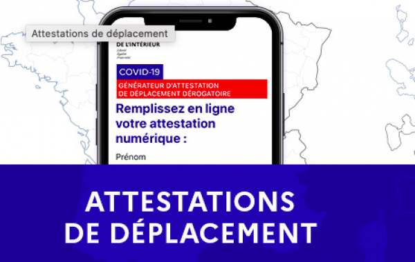 visuel attestation sur mobile