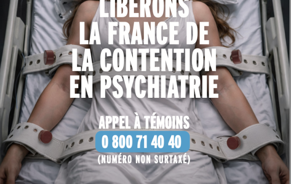 annonce de la camapgne représentant une Marianne attachée sur un lit