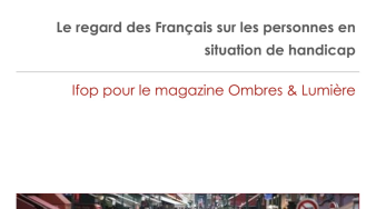 Couverture de l'étude IFOP pour Ombres et Lumière